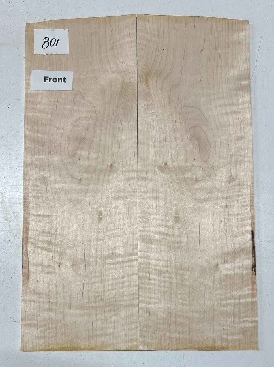 Flame Hard Maple Guitar Drop Top- 21" x 7-1/8" x 1/4" #801