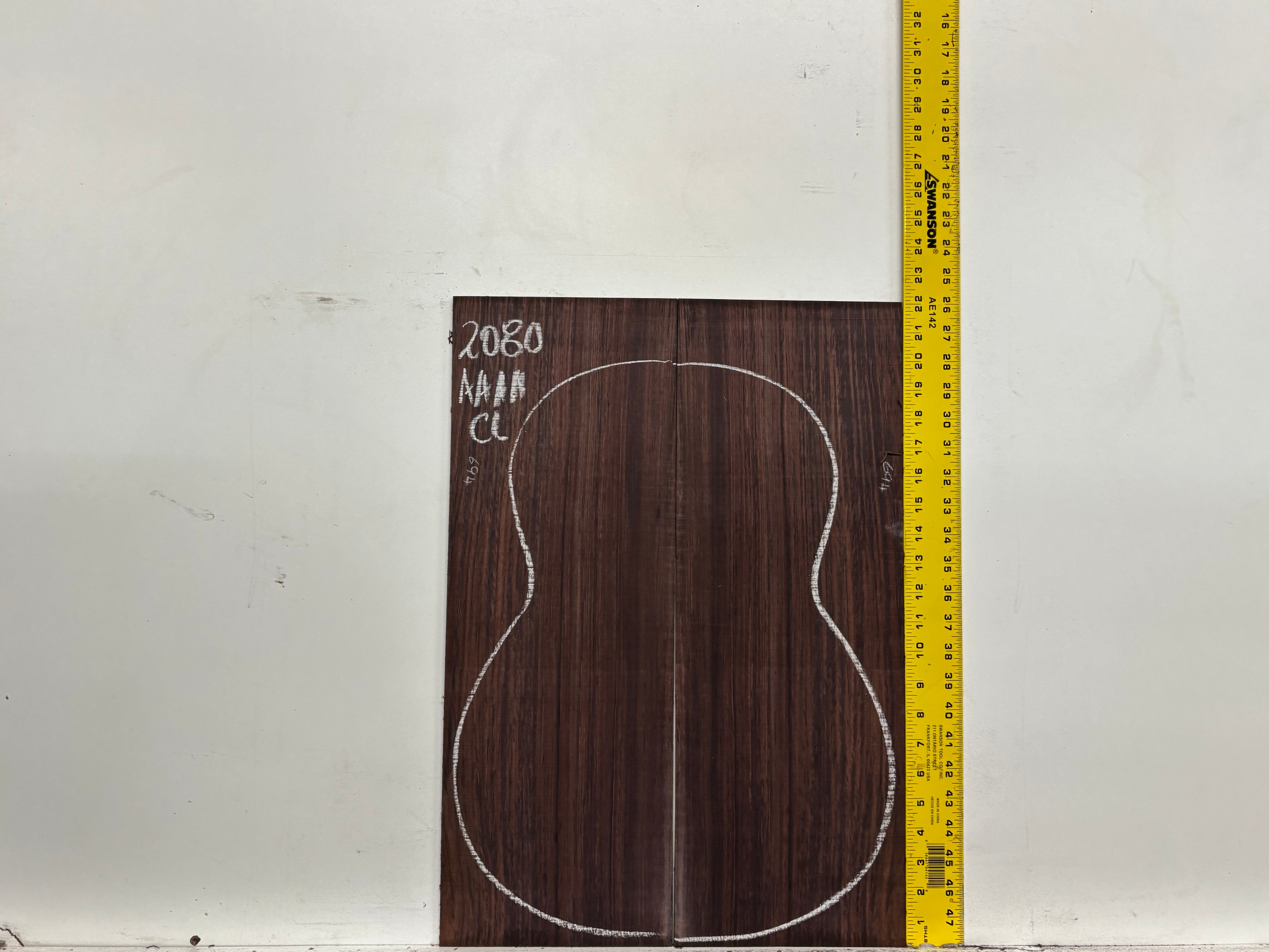 East Indian Rosewood Classical AAAA Grade Guitar Back & Side Set #2080 - Exotic Wood Zone