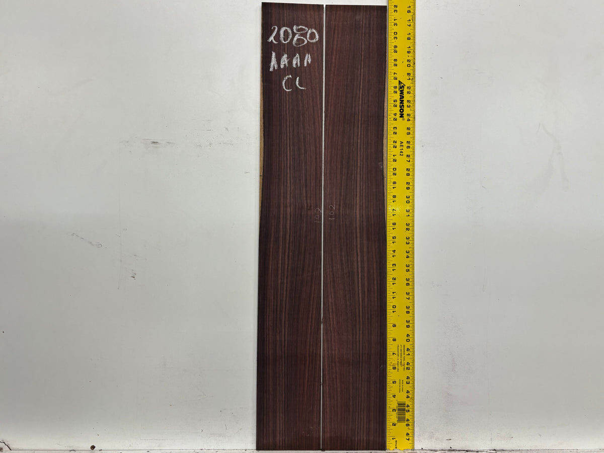 East Indian Rosewood Classical AAAA Grade Guitar Back & Side Set #2080 - Exotic Wood Zone