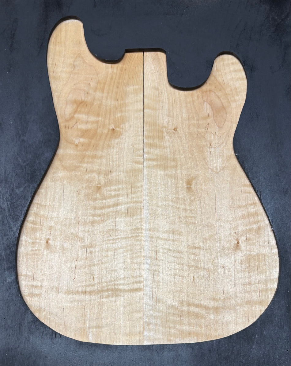 Flame Hard Maple Guitar Drop Top- 21" x 7-1/8" x 1/4" #801