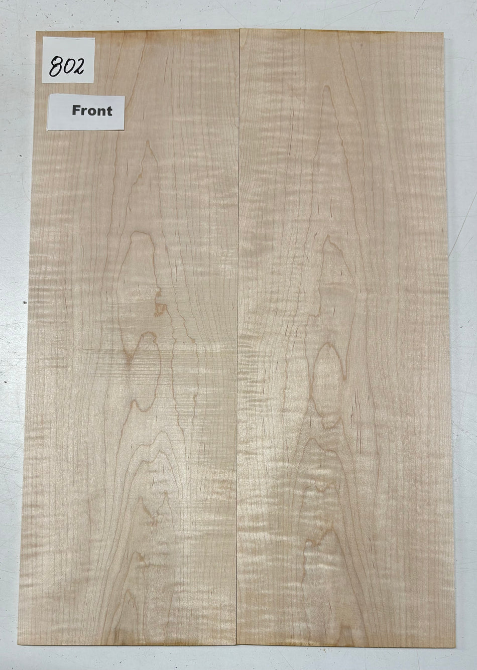 Flame Hard Maple Guitar Drop Top- 21" x 7-1/8" x 1/4" #802