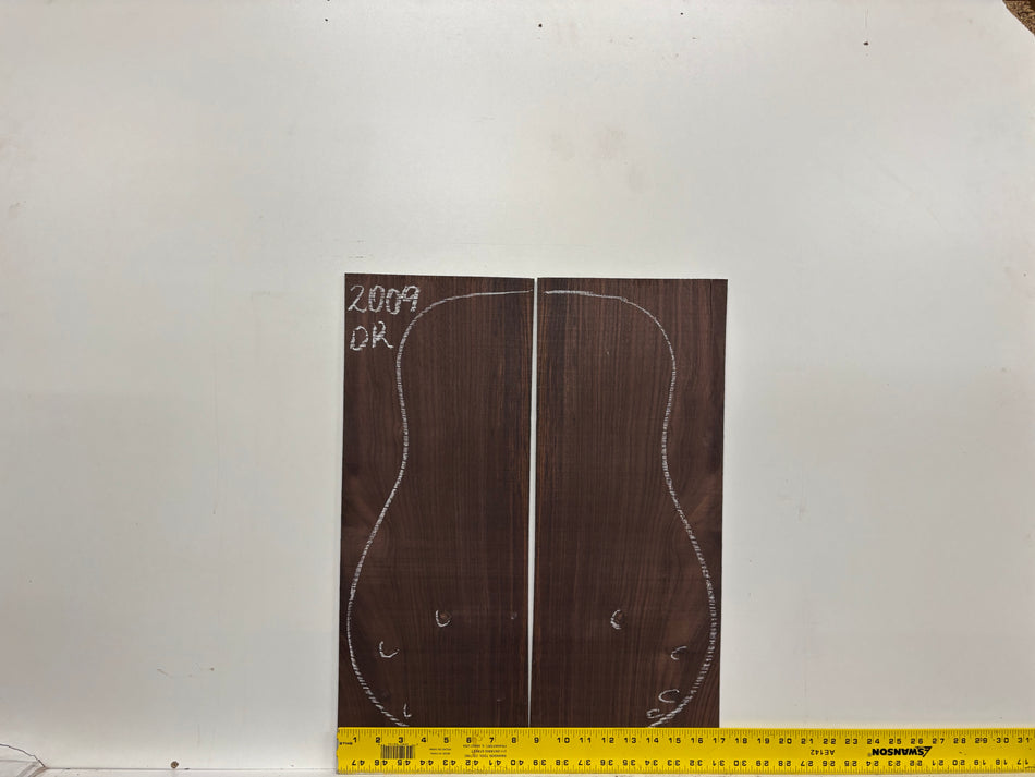 East Indian Rosewood Dreadnought Defective Guitar Back and Side Set #2009