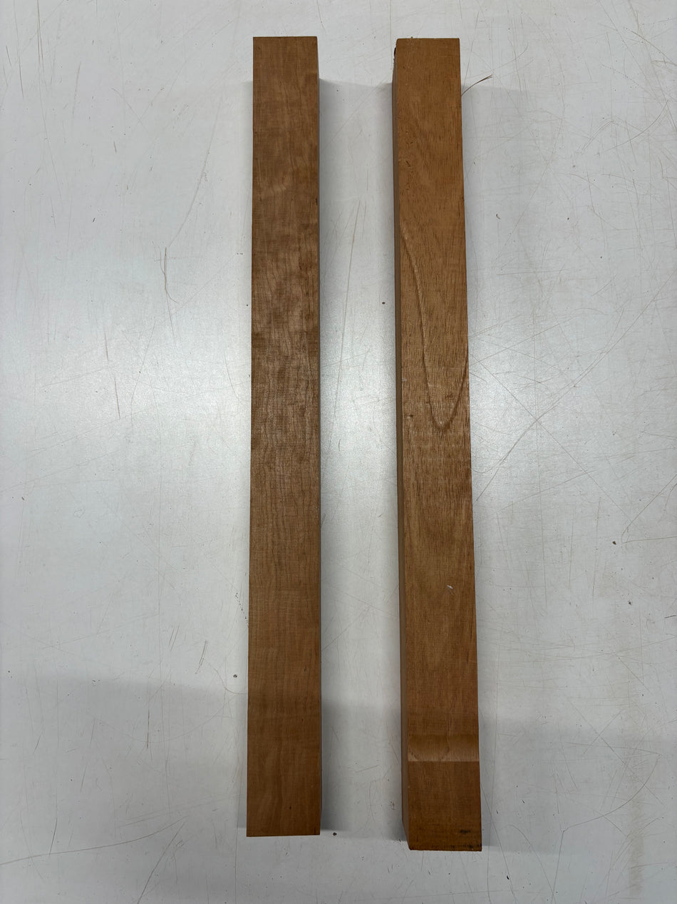 2 Pack, 2 Species Cherry + Spanish Cedar Turning Wood Blanks 24"x2"x2"#4748