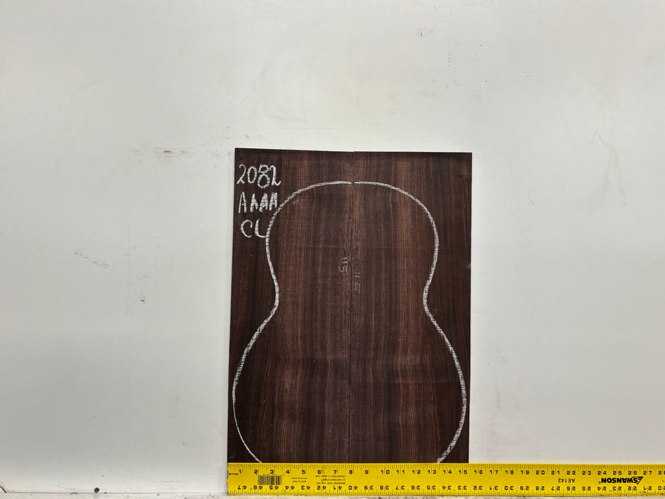 East Indian Rosewood Classical AAAA Grade Guitar Back & Side Set #2082 - Exotic Wood Zone
