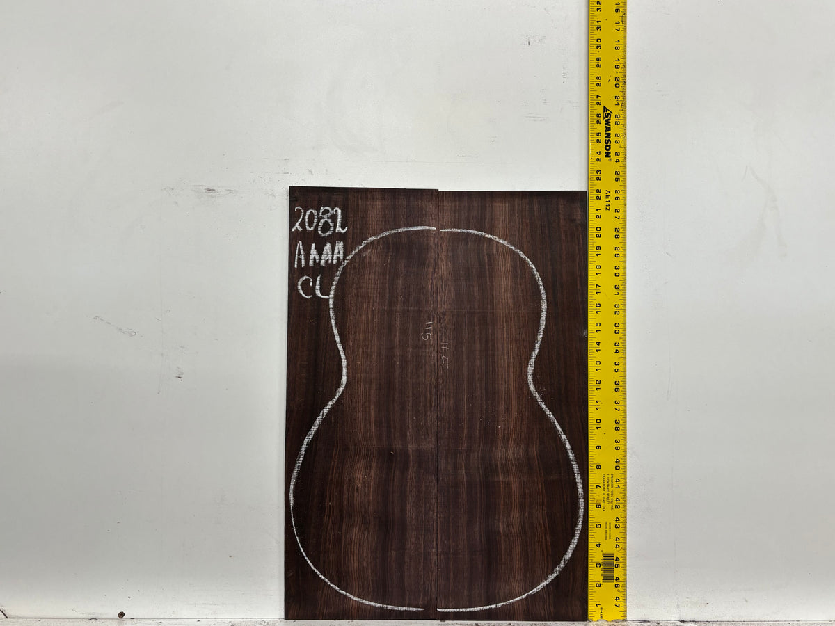 East Indian Rosewood Classical AAAA Grade Guitar Back & Side Set #2082 - Exotic Wood Zone