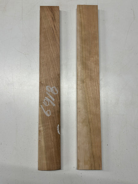 2 Pack, Cherry Thin Stock Lumber 24"x3"x1" , 24"x3-1/8"x1"#6918 - Exotic Wood Zone