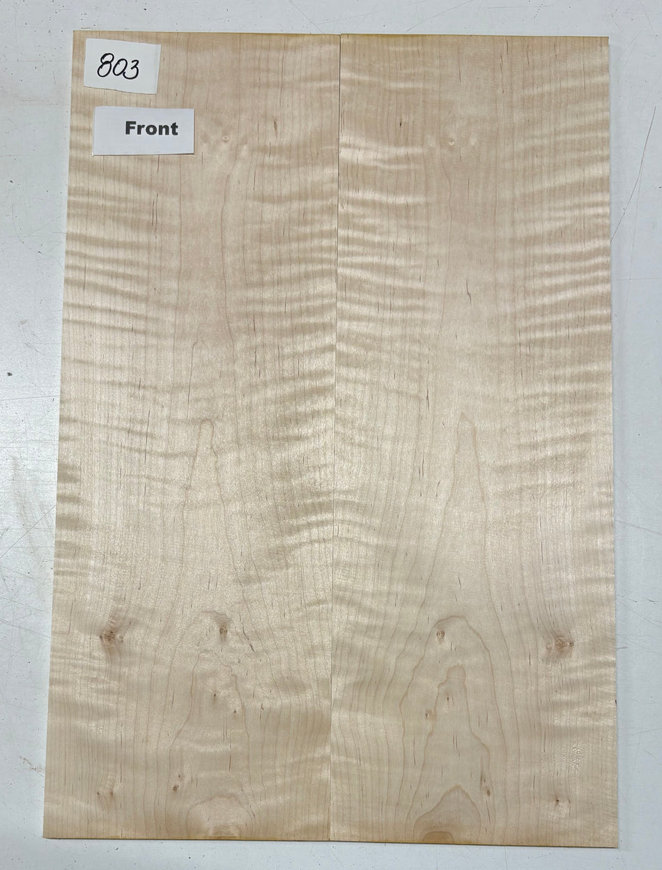 Flame Hard Maple Guitar Drop Top- 21" x 7-1/8" x 1/4" #803