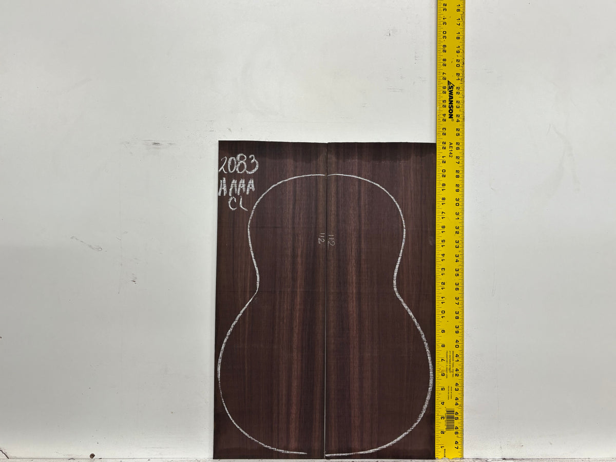 East Indian Rosewood Classical AAAA Grade Guitar Back & Side Set #2083 - Exotic Wood Zone