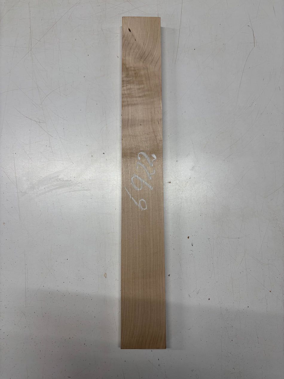 1 Piece, Flame Hard Maple Guitar Neck Blank  24"x3"x1"#6922