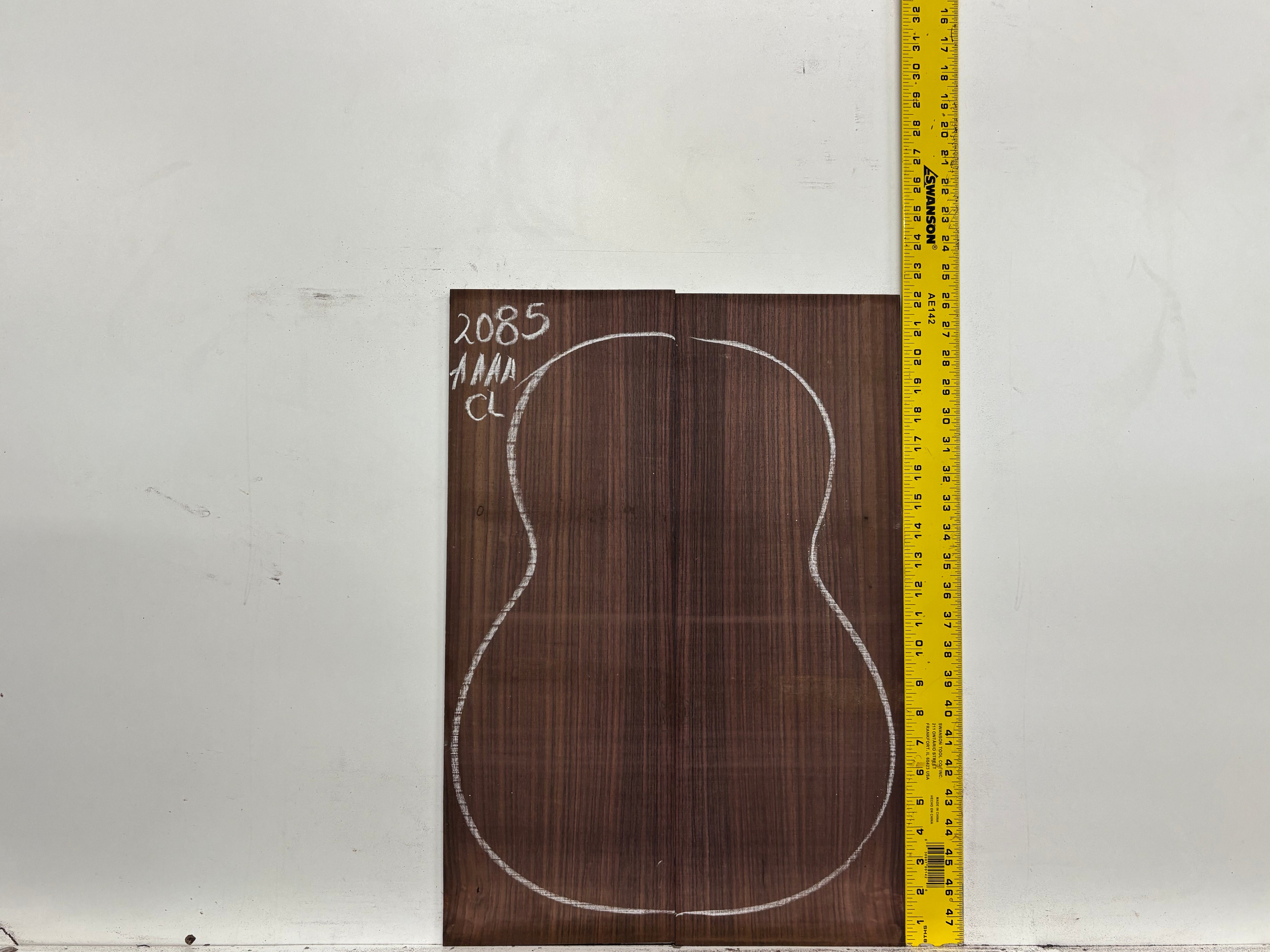 East Indian Rosewood Classical AAAA Grade Guitar Back & Side Set #2085 - Exotic Wood Zone