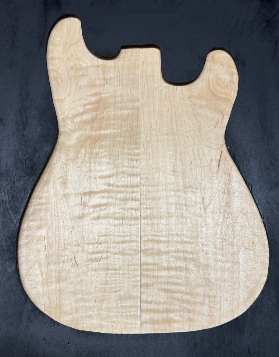 Flame Hard Maple Guitar Drop Top- 21" x 7-1/8" x 1/4" #805