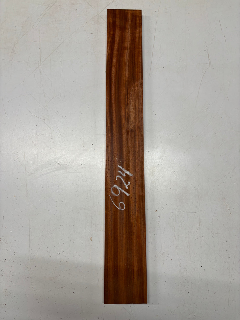 1 Piece, Padauk Thin Stock Lumber 29"x3-3/4"x3/4"#6924