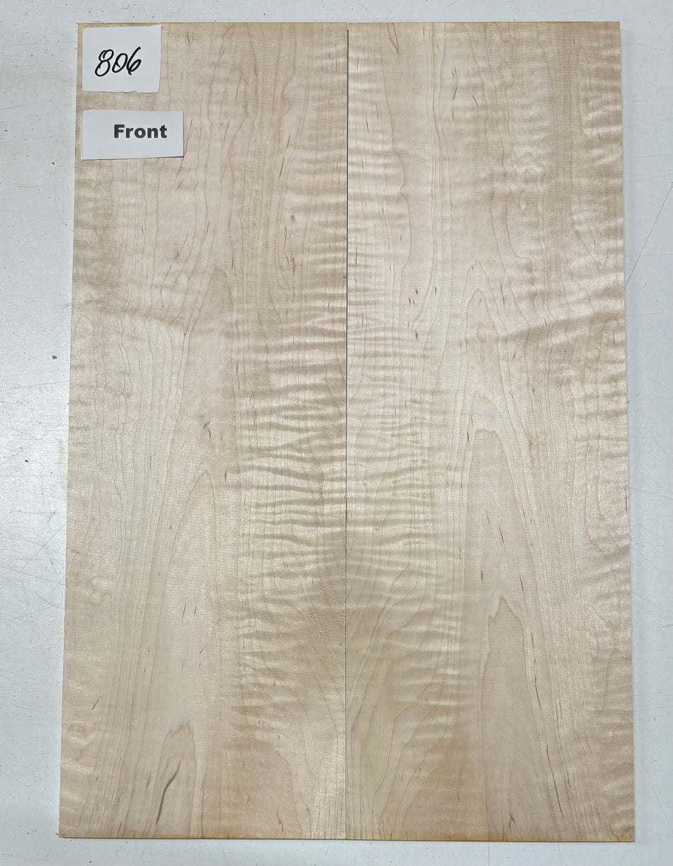 Flame Hard Maple Guitar Drop Top- 21" x 7-1/8" x 1/4" #806