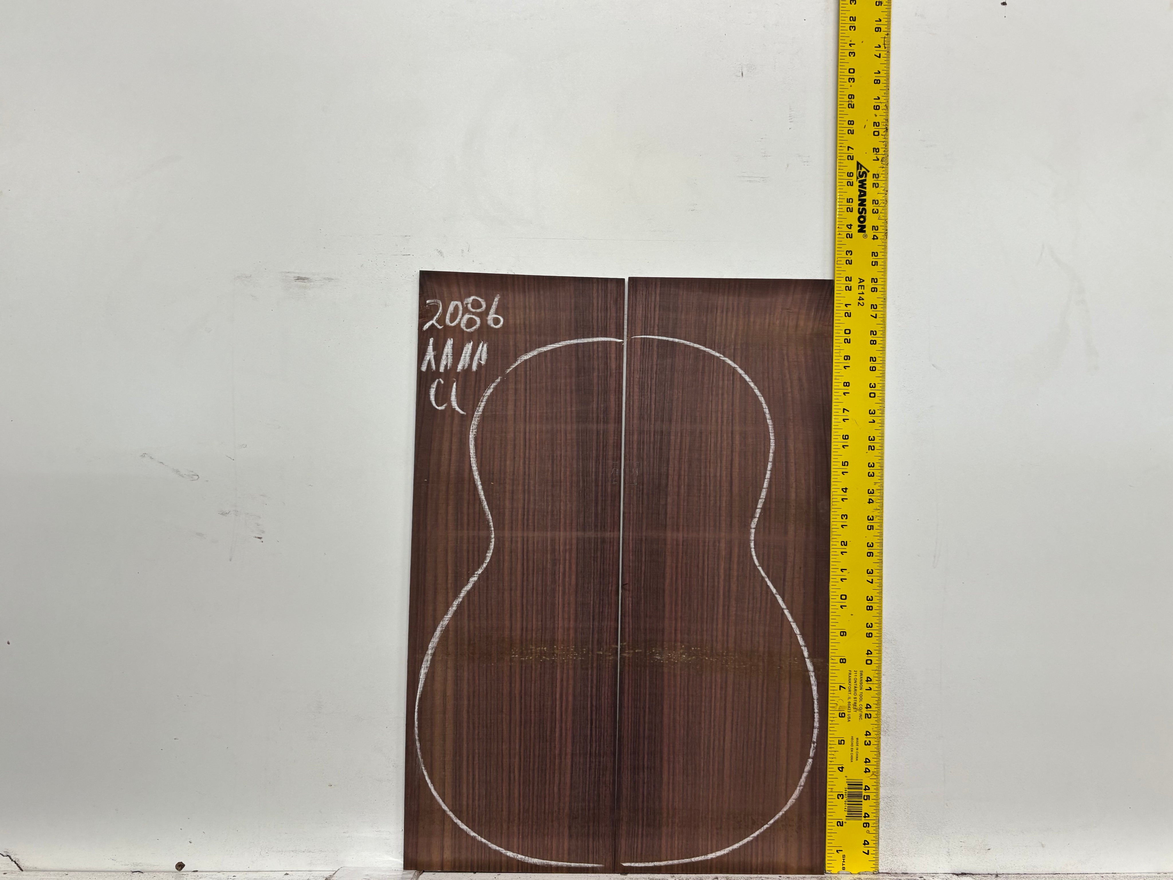 East Indian Rosewood Classical AAAA Grade Guitar Back & Side Set #2086 - Exotic Wood Zone