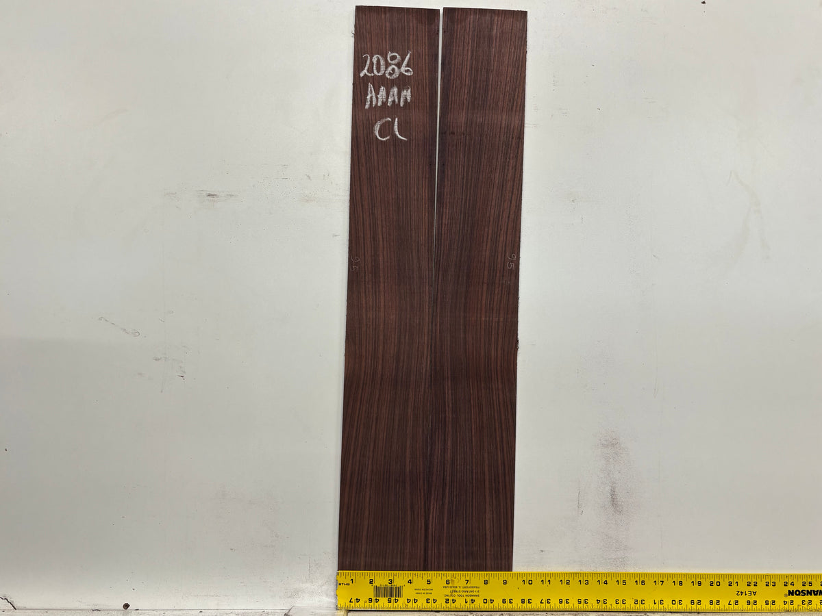 East Indian Rosewood Classical AAAA Grade Guitar Back & Side Set #2086 - Exotic Wood Zone