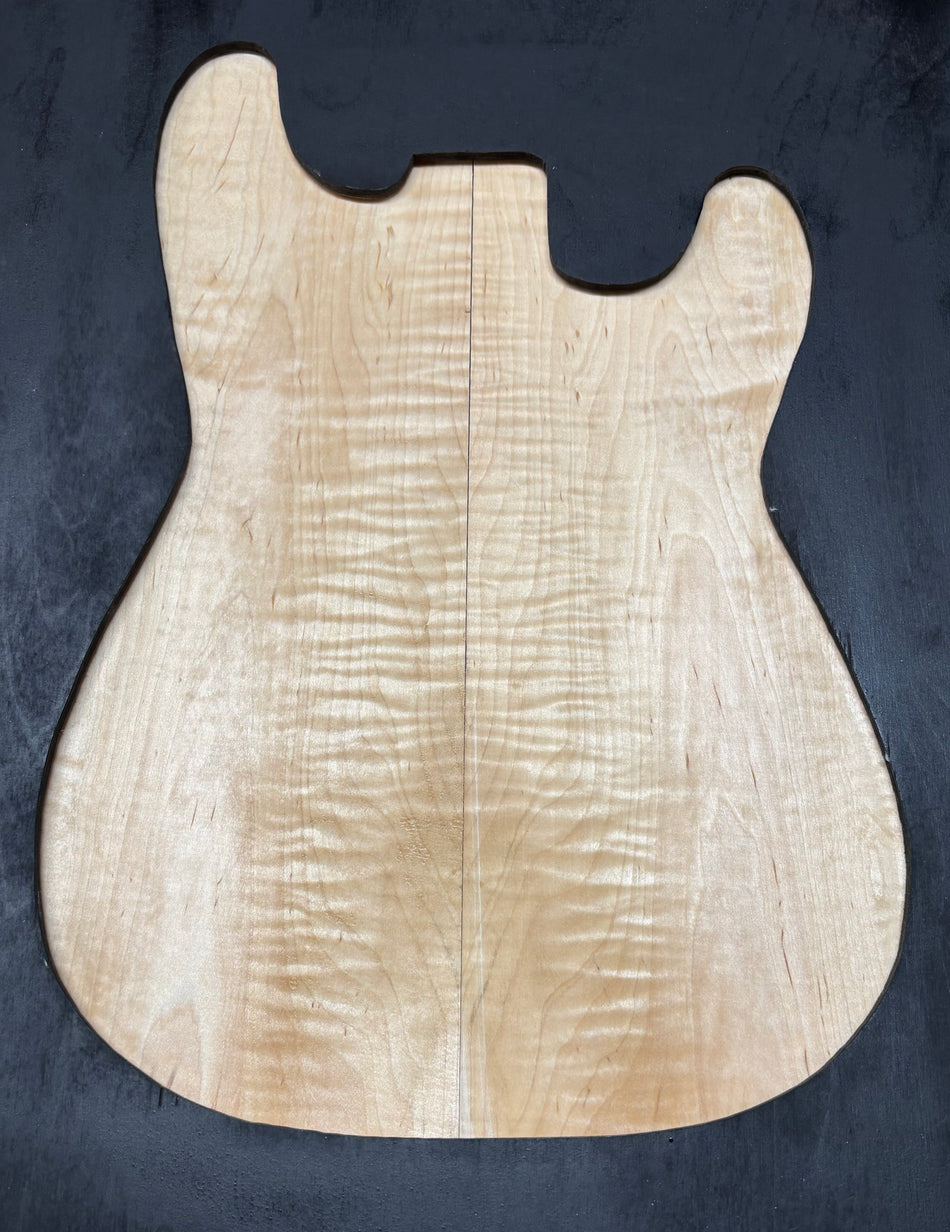 Flame Hard Maple Guitar Drop Top- 21" x 7-1/8" x 1/4" #806