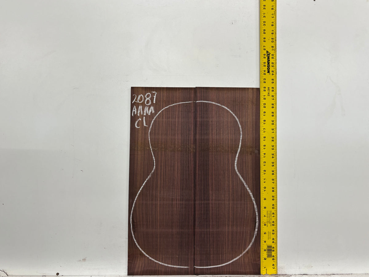 East Indian Rosewood Classical AAAA Grade Guitar Back & Side Set #2087 - Exotic Wood Zone