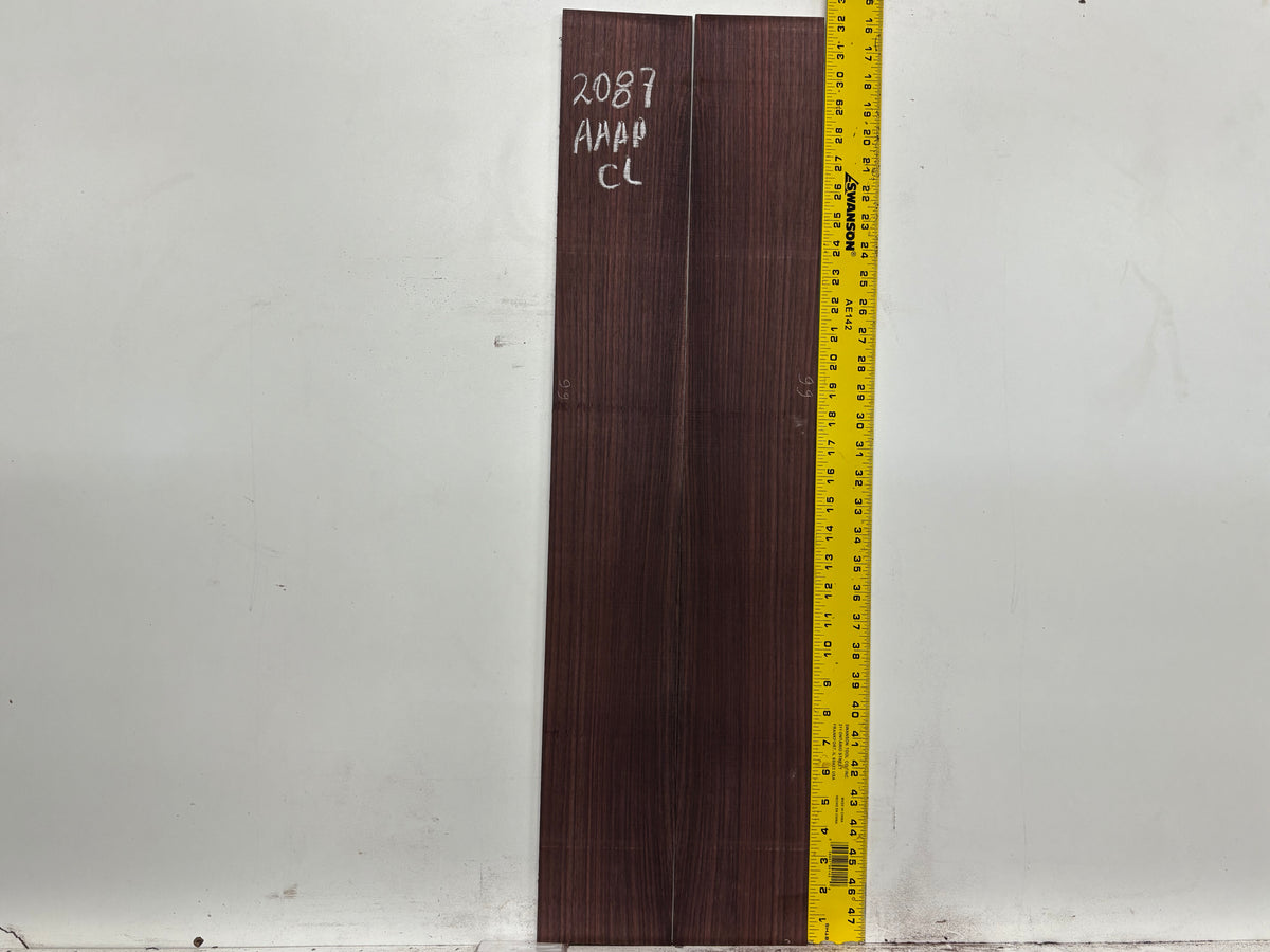 East Indian Rosewood Classical AAAA Grade Guitar Back & Side Set #2087 - Exotic Wood Zone