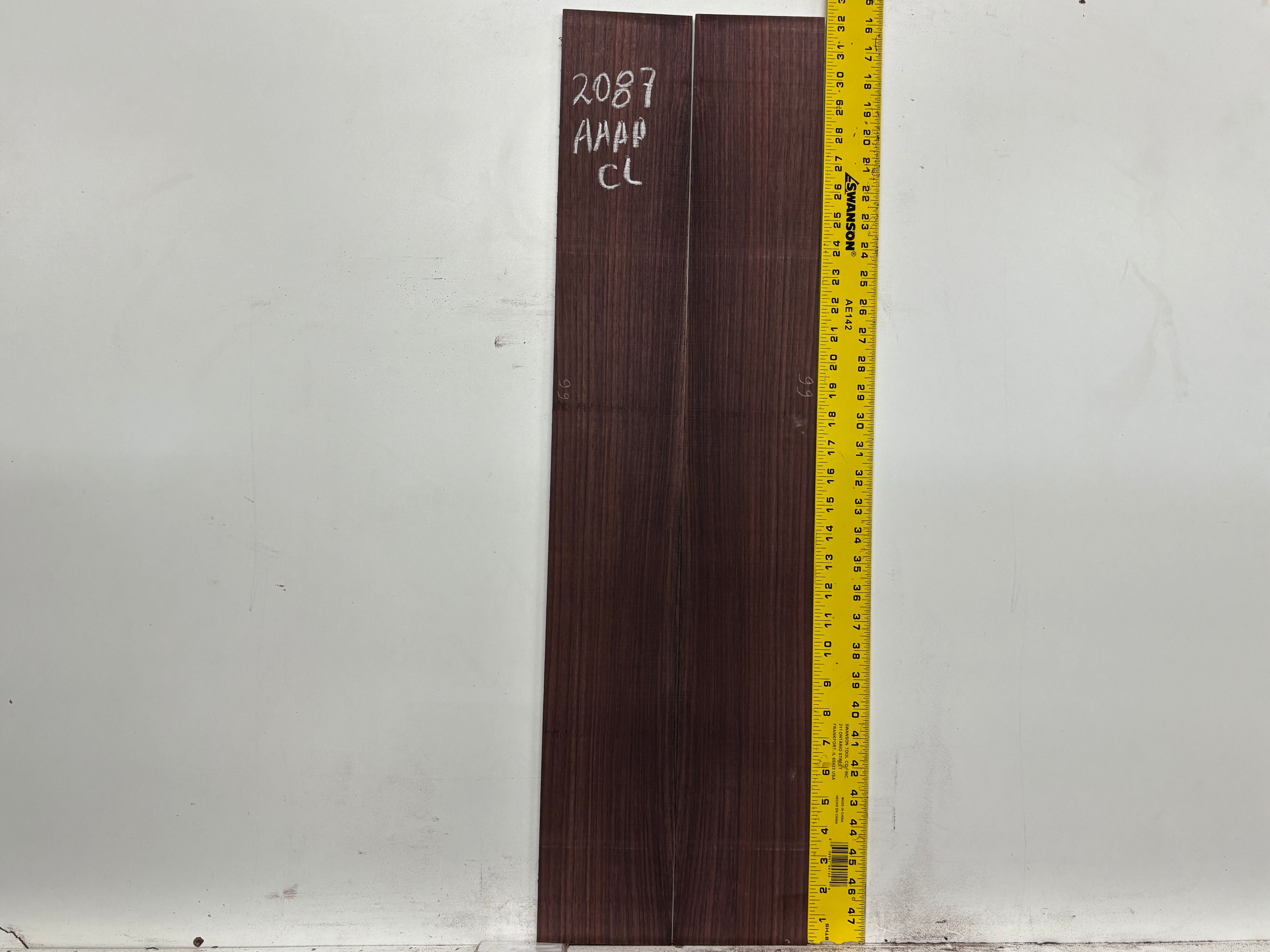 East Indian Rosewood Classical AAAA Grade Guitar Back & Side Set #2087 - Exotic Wood Zone