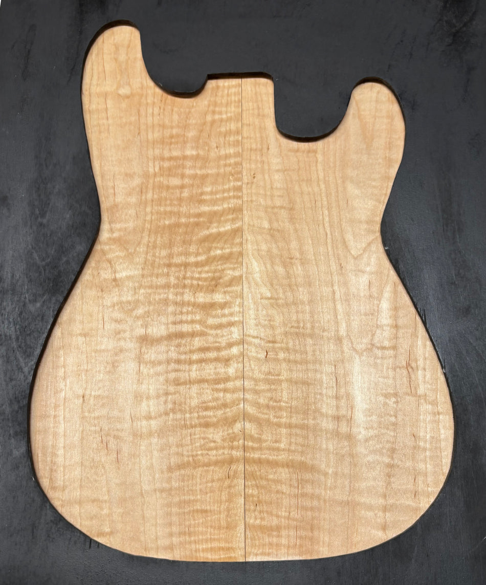 Flame Hard Maple Guitar Drop Top- 21" x 7-1/8" x 1/4" #807