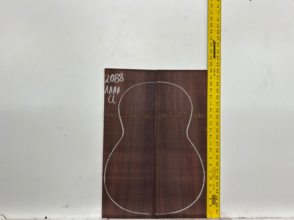 East Indian Rosewood Classical AAAA Grade Guitar Back & Side Set #2088 - Exotic Wood Zone