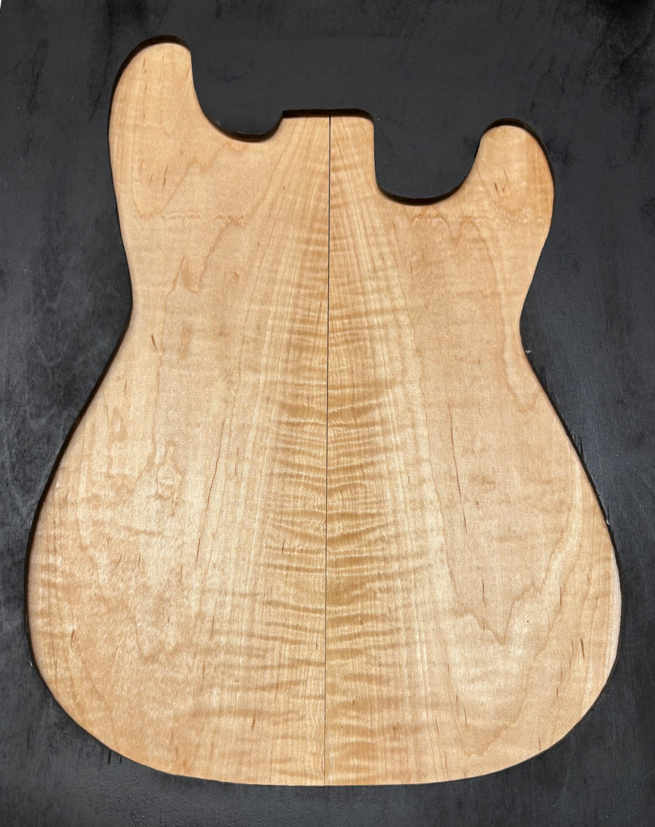 Flame Hard Maple Guitar Drop Top- 21" x 7-1/8" x 1/4" #808