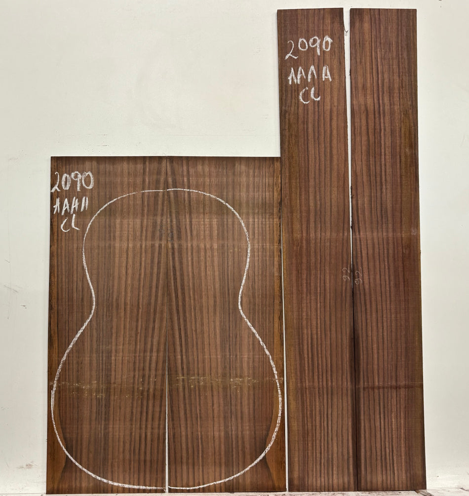 East Indian Rosewood Classical AAAA Grade Guitar Back & Side Set #2090 - Exotic Wood Zone