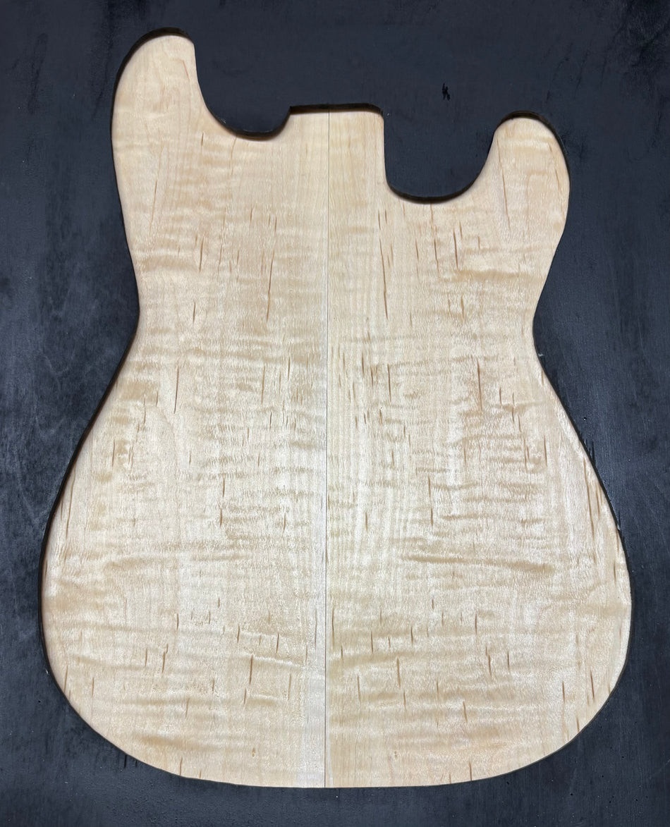 Flame Hard Maple Guitar Drop Top- 21" x 7-1/8" x 1/4" #809