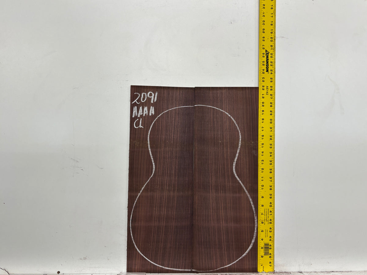 East Indian Rosewood Classical AAAA Grade Guitar Back & Side Set #2091 - Exotic Wood Zone