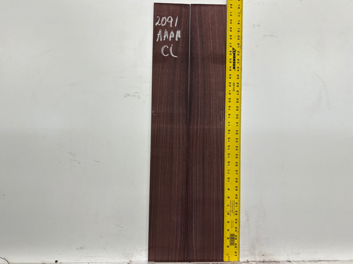 East Indian Rosewood Classical AAAA Grade Guitar Back & Side Set #2091 - Exotic Wood Zone