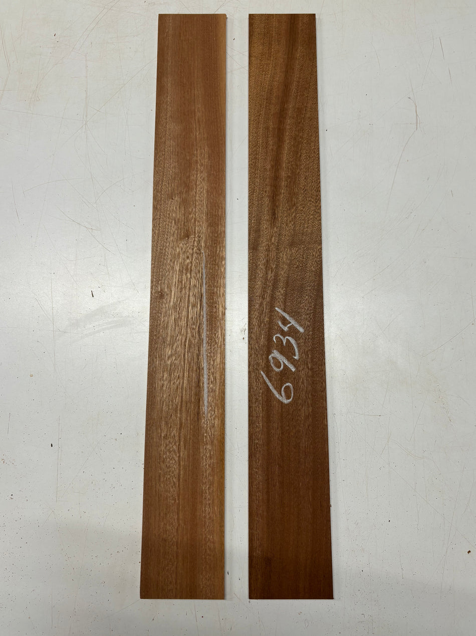 2 Pack, Sapele Thin Stock Lumber 30"x3-3/4"x1/4"#6934