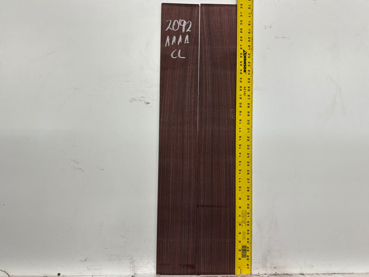East Indian Rosewood Classical AAAA Grade Guitar Back & Side Set #2092 - Exotic Wood Zone