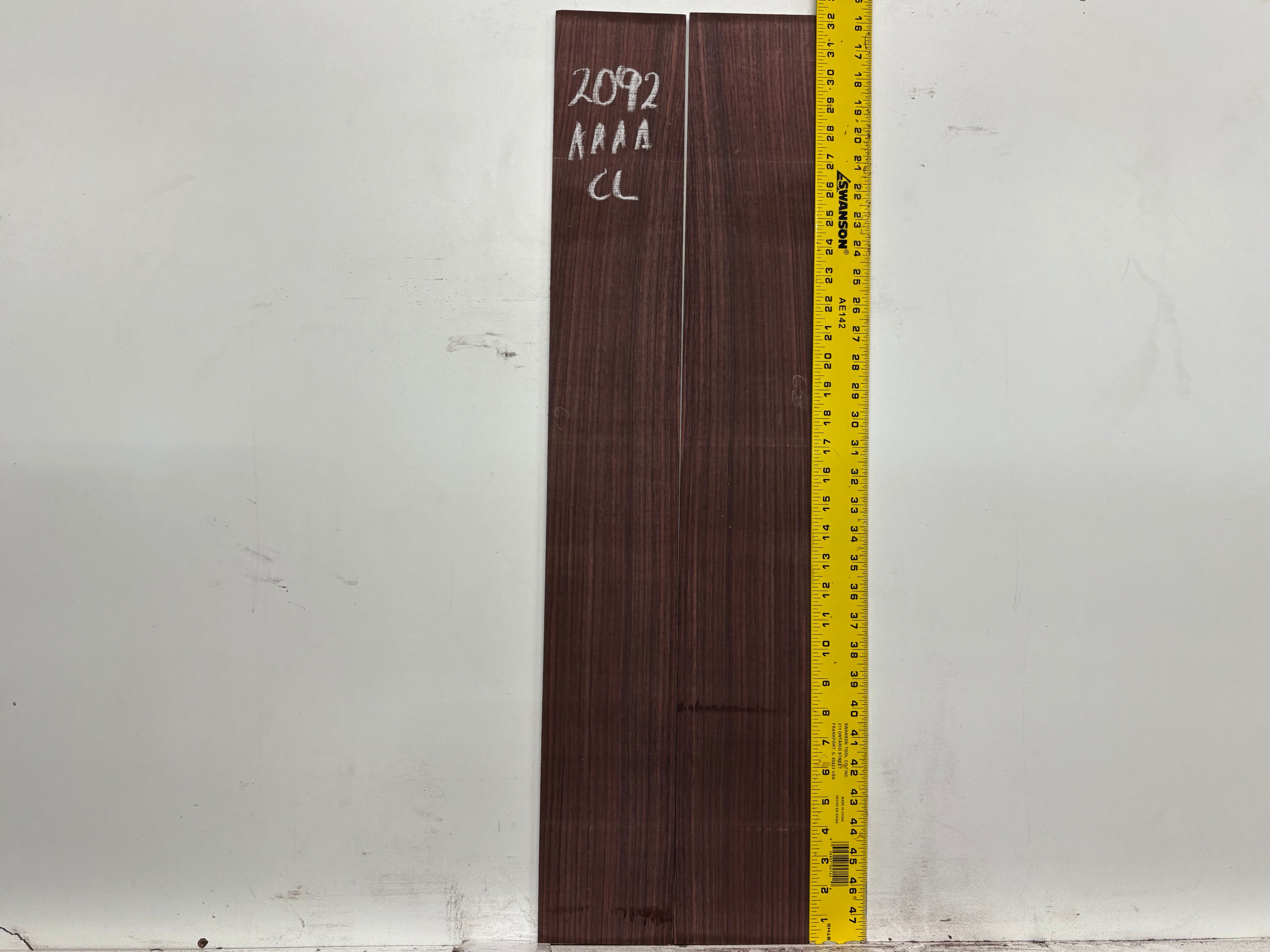 East Indian Rosewood Classical AAAA Grade Guitar Back & Side Set #2092 - Exotic Wood Zone