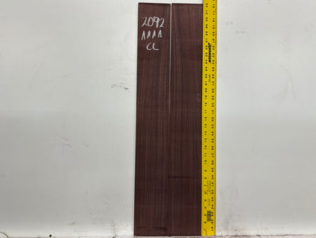 East Indian Rosewood Classical AAAA Grade Guitar Back & Side Set #2092 - Exotic Wood Zone