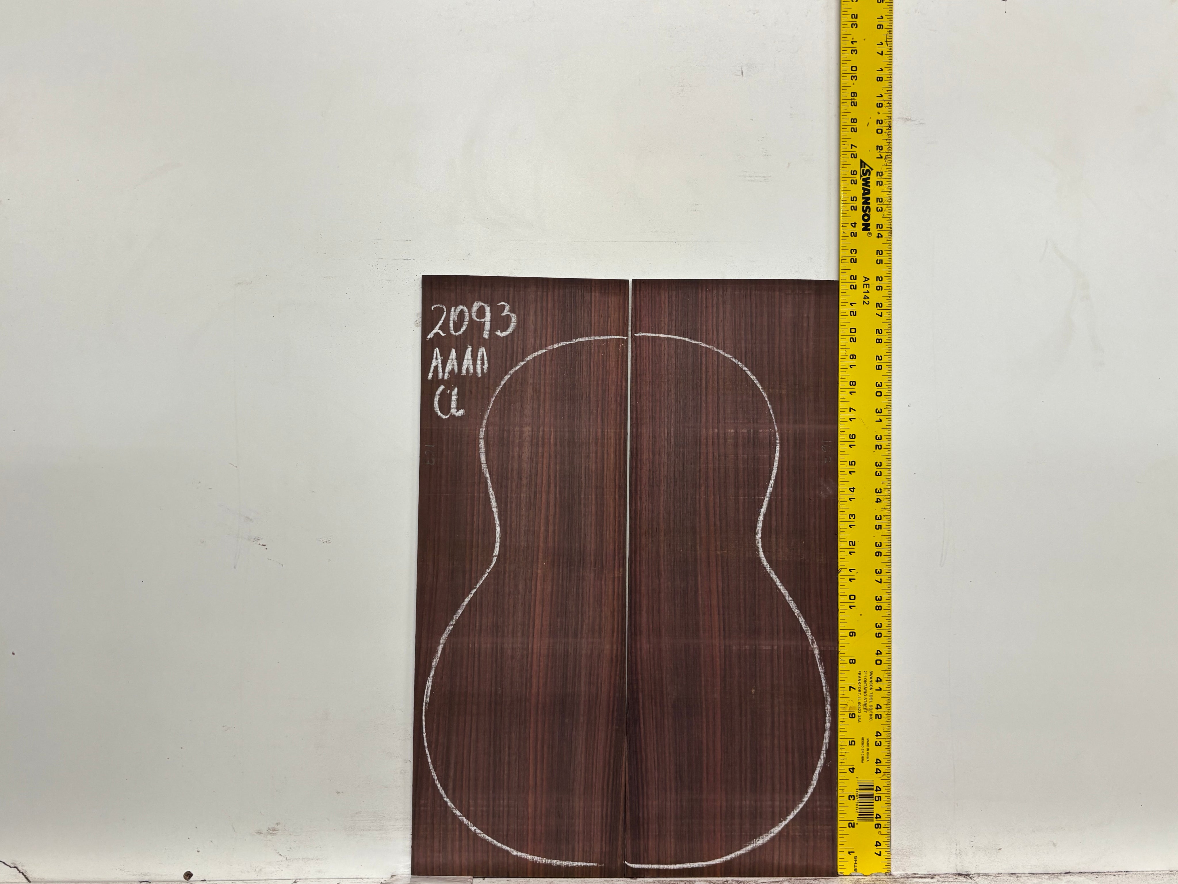 East Indian Rosewood Classical AAAA Grade Guitar Back & Side Set #2093 - Exotic Wood Zone