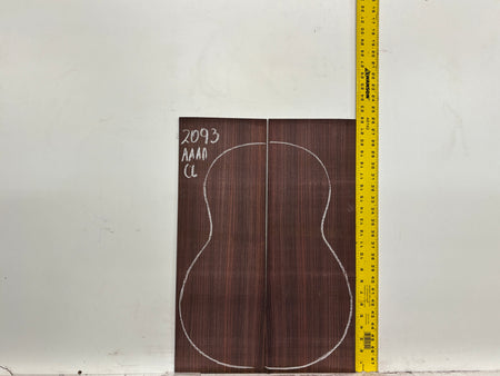 East Indian Rosewood Classical AAAA Grade Guitar Back & Side Set #2093 - Exotic Wood Zone