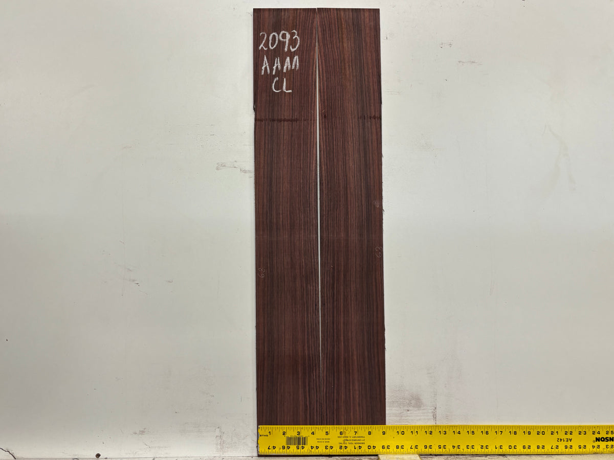 East Indian Rosewood Classical AAAA Grade Guitar Back & Side Set #2093 - Exotic Wood Zone