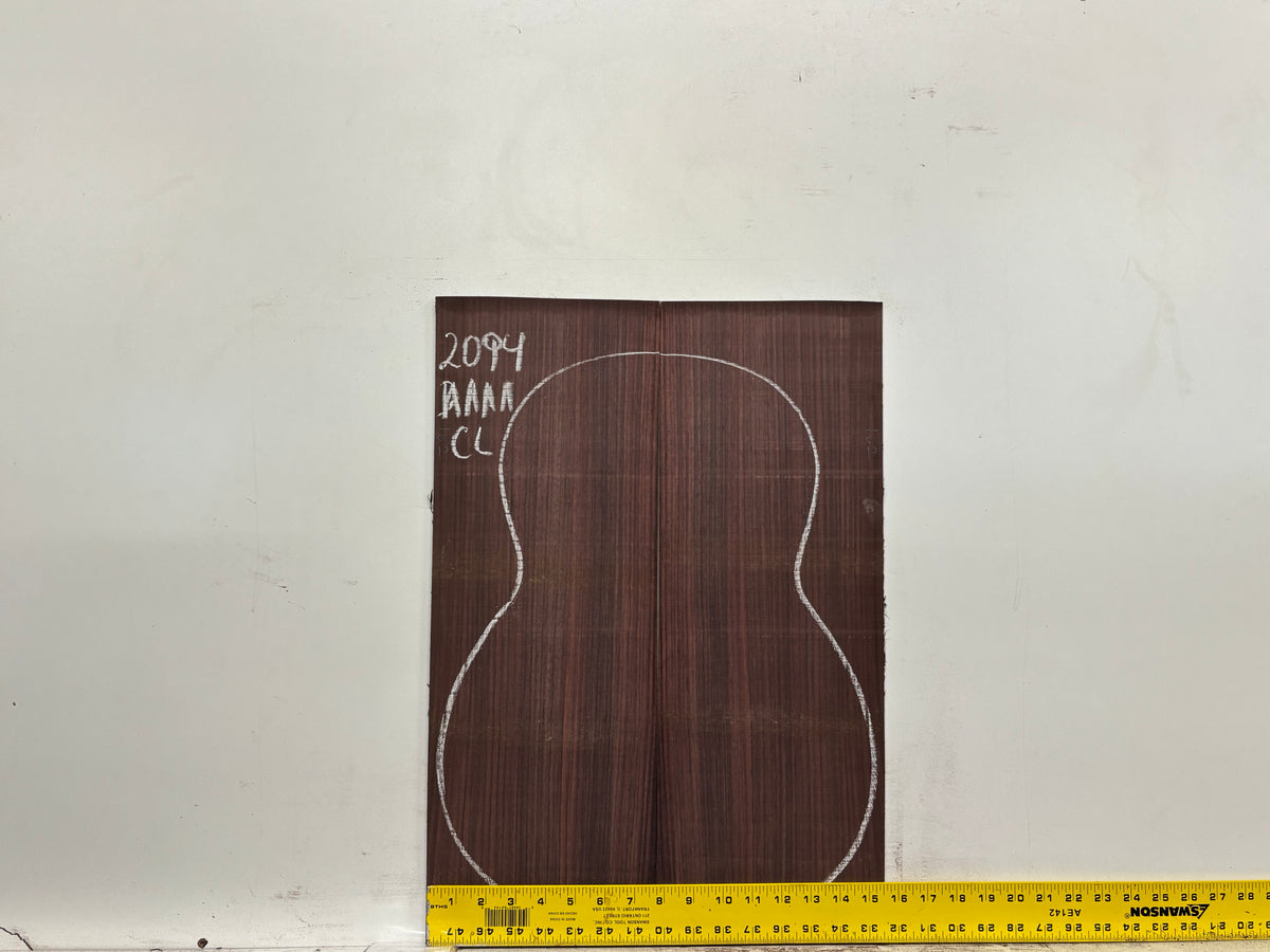East Indian Rosewood Classical AAAA Grade Guitar Back & Side Set #2094 - Exotic Wood Zone