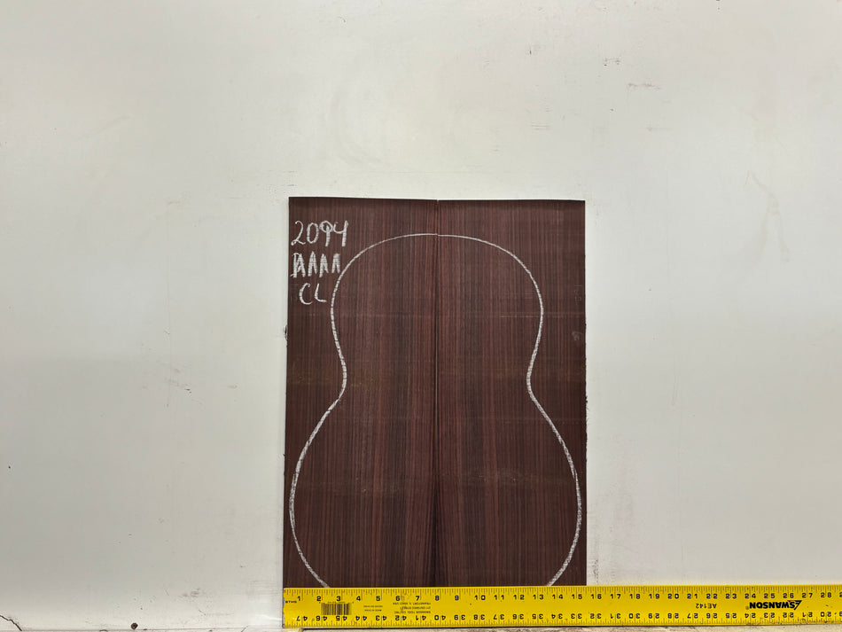 East Indian Rosewood Classical AAAA Grade Guitar Back & Side Set #2094 - Exotic Wood Zone