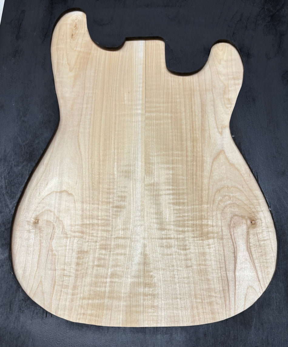 Table de guitare en érable ondé - 21" x 7-1/8" x 1/4" #812