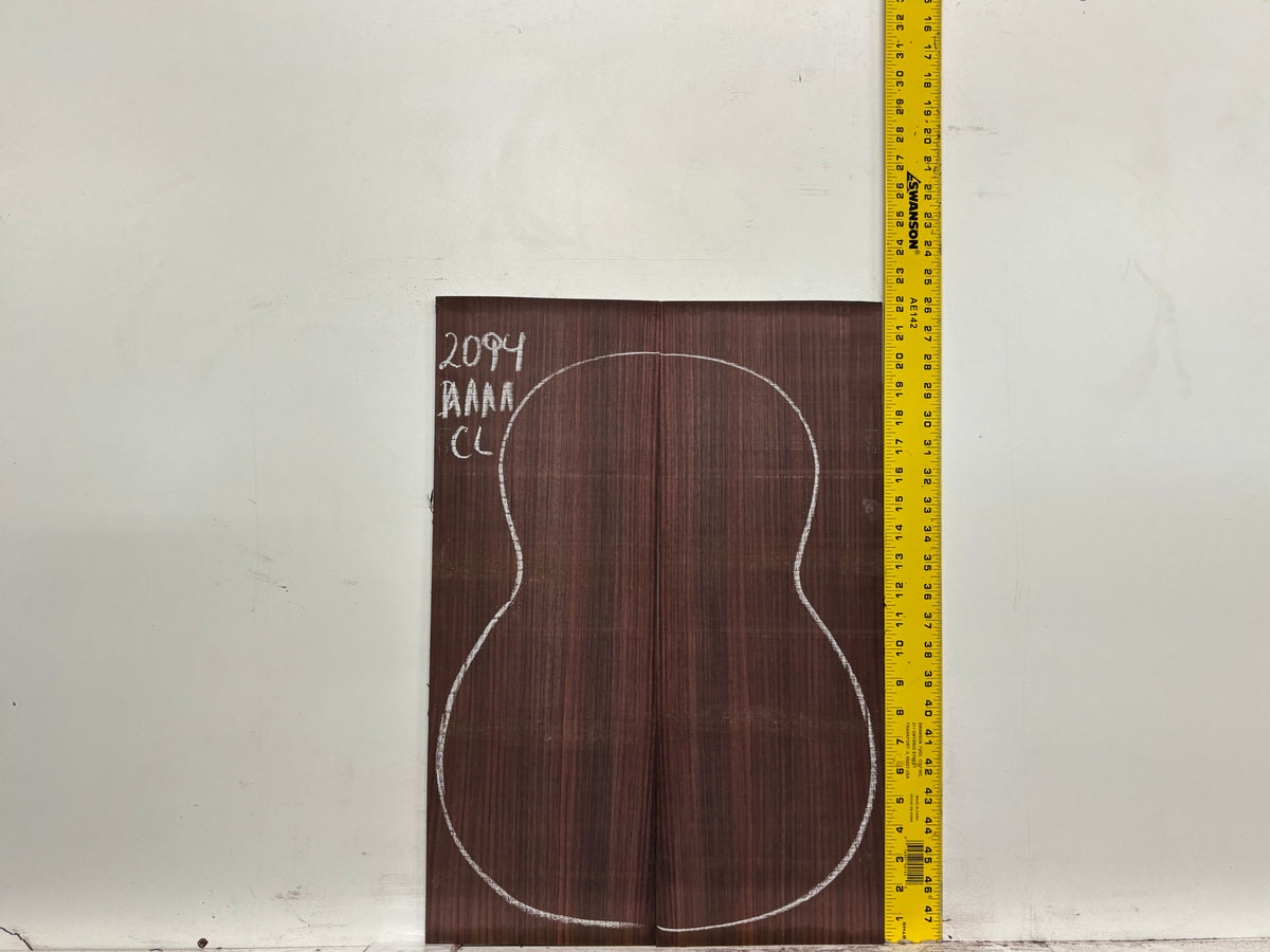 East Indian Rosewood Classical AAAA Grade Guitar Back & Side Set #2094 - Exotic Wood Zone