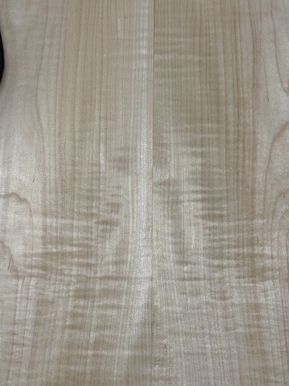 Table de guitare en érable ondé - 21" x 7-1/8" x 1/4" #812