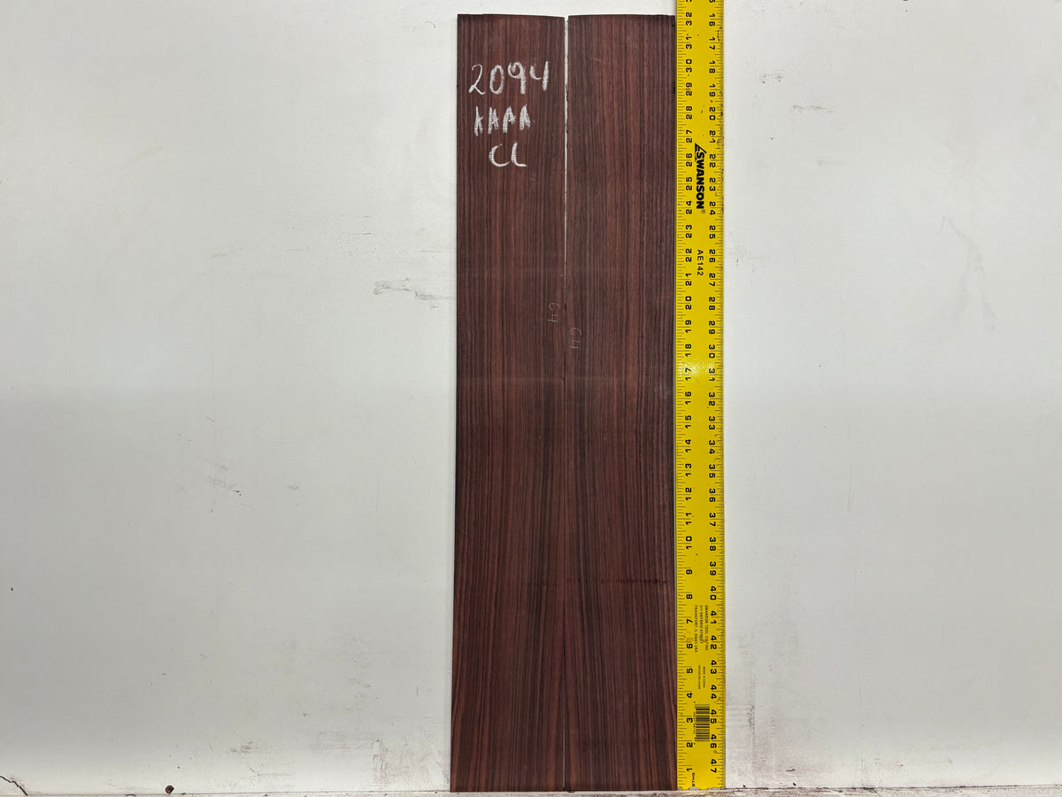 East Indian Rosewood Classical AAAA Grade Guitar Back & Side Set #2094 - Exotic Wood Zone