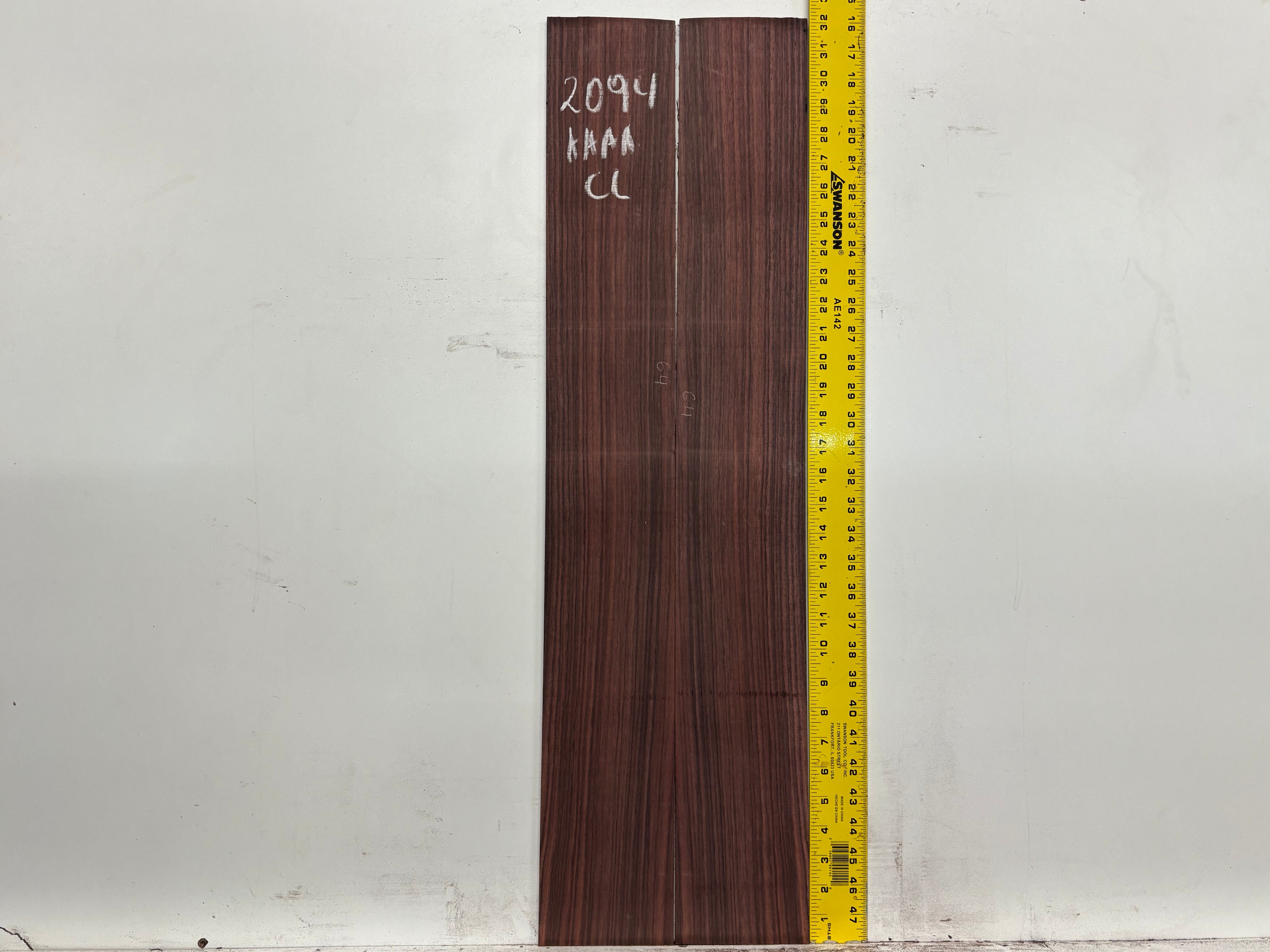 East Indian Rosewood Classical AAAA Grade Guitar Back & Side Set #2094 - Exotic Wood Zone