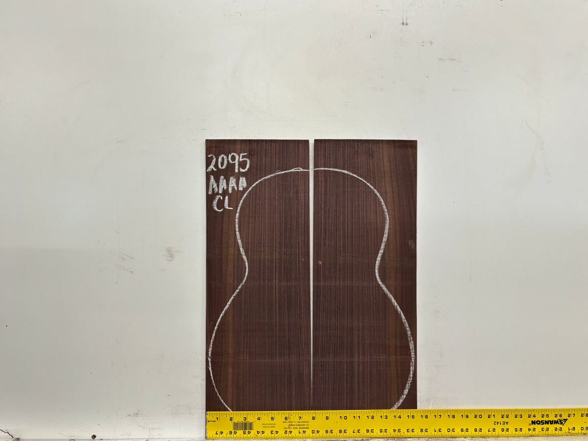 East Indian Rosewood Classical AAAA Grade Guitar Back & Side Set #2095 - Exotic Wood Zone