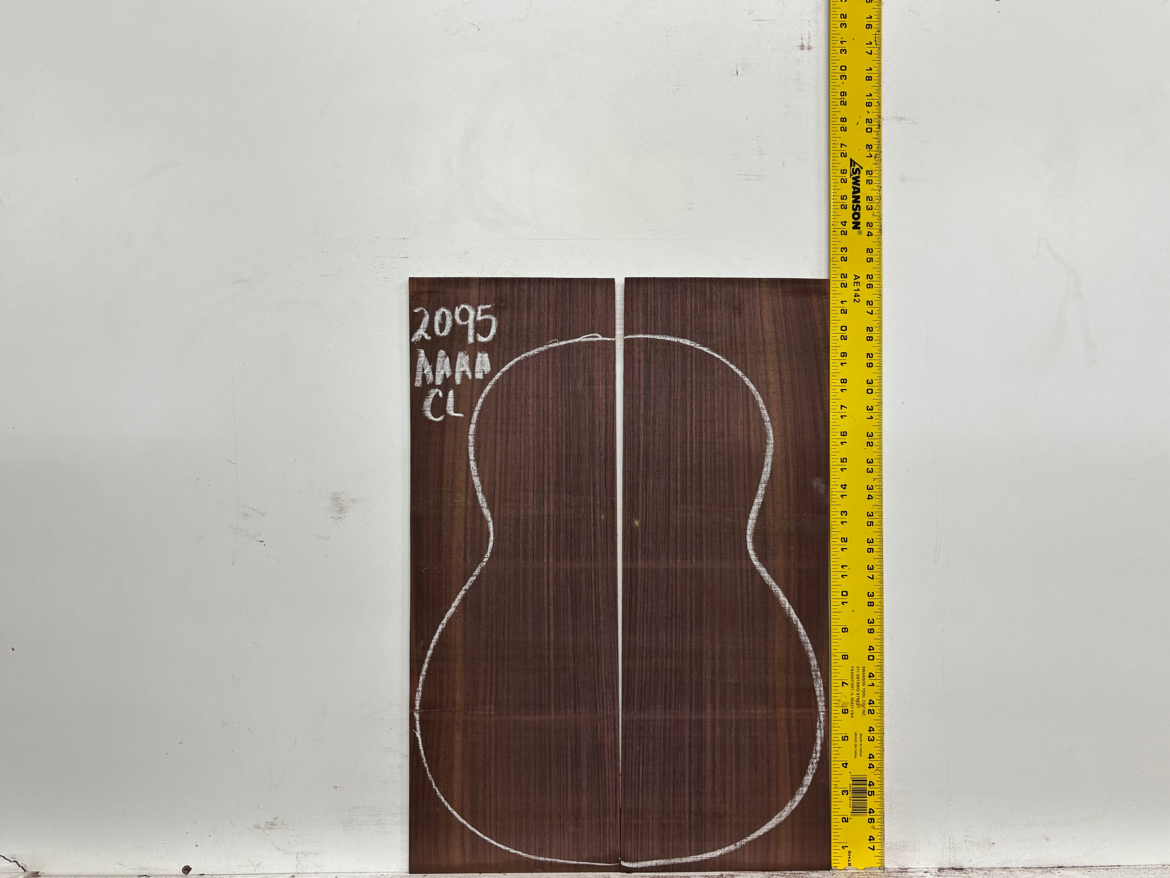 East Indian Rosewood Classical AAAA Grade Guitar Back & Side Set #2095 - Exotic Wood Zone