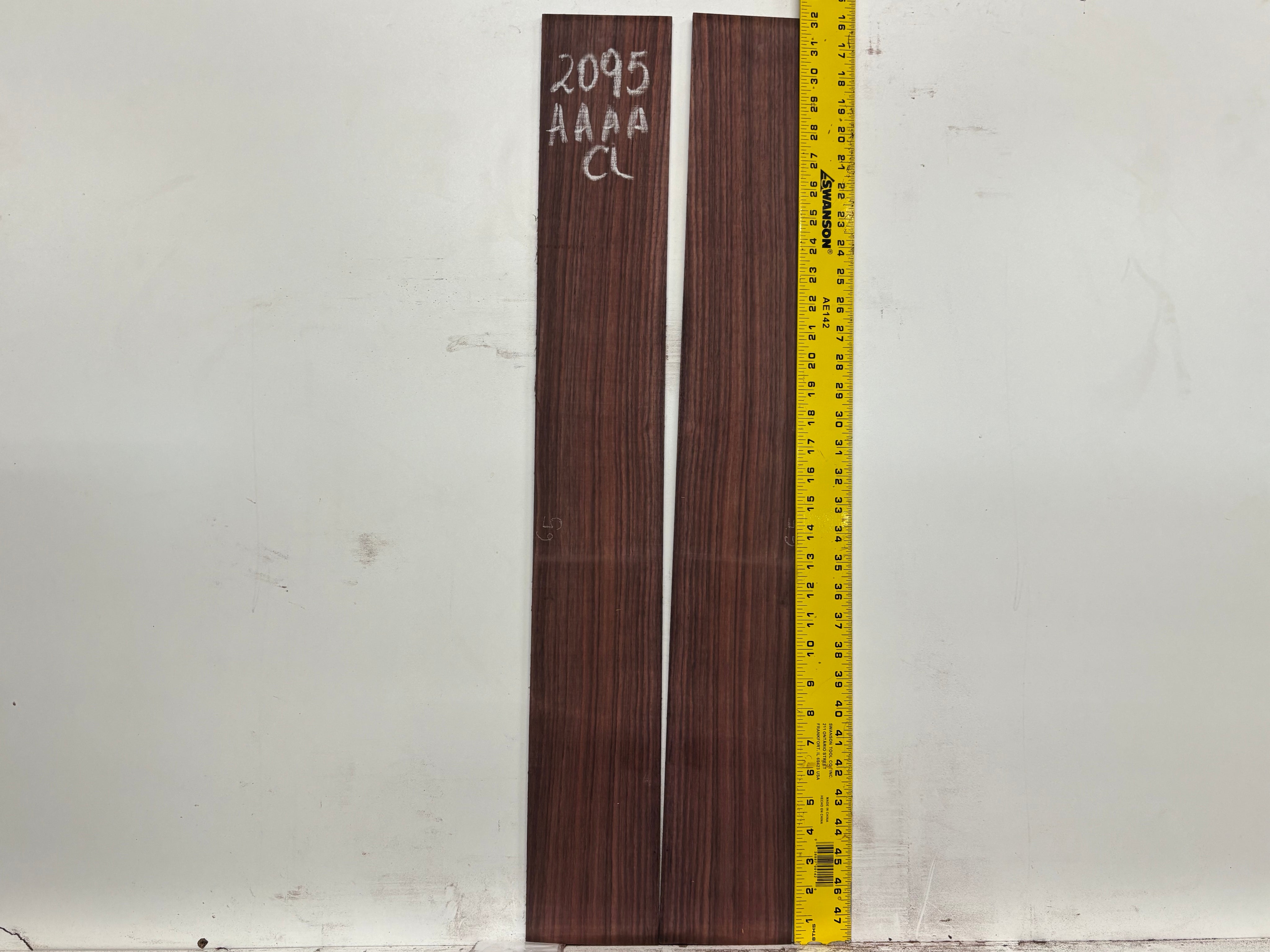 East Indian Rosewood Classical AAAA Grade Guitar Back & Side Set #2095 - Exotic Wood Zone