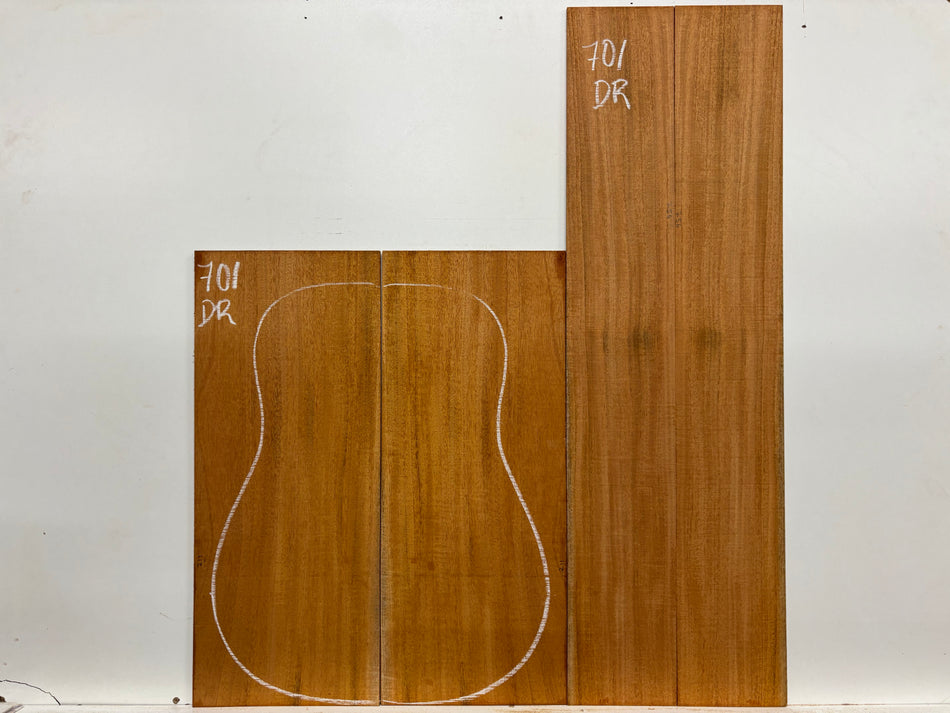 Mahogany Dreadnought Guitar Back & Side Set #701