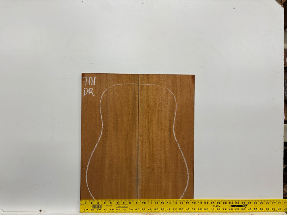 Mahogany Dreadnought Guitar Back & Side Set #701