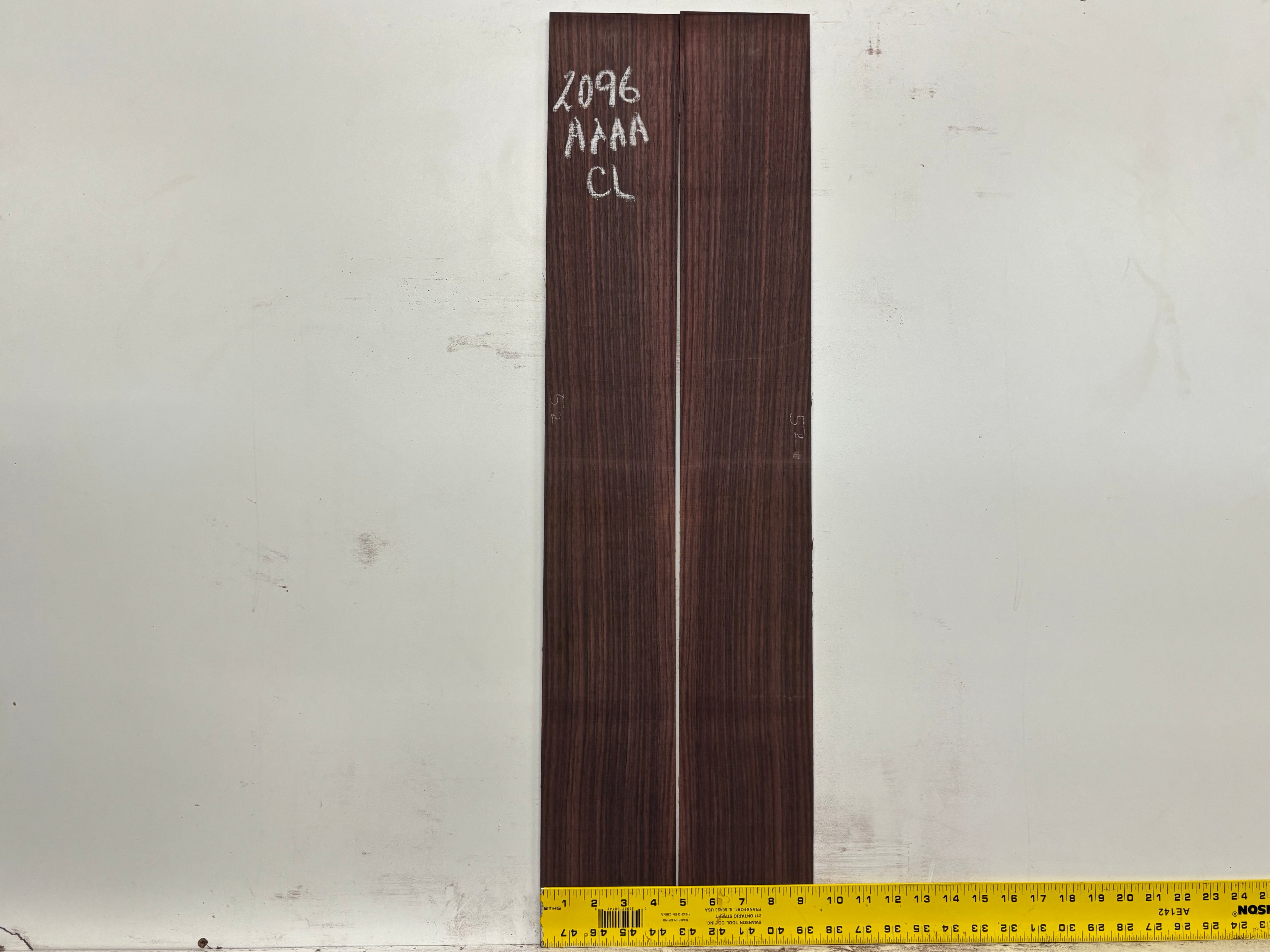 East Indian Rosewood Classical AAAA Grade Guitar Back & Side Set #2096 - Exotic Wood Zone